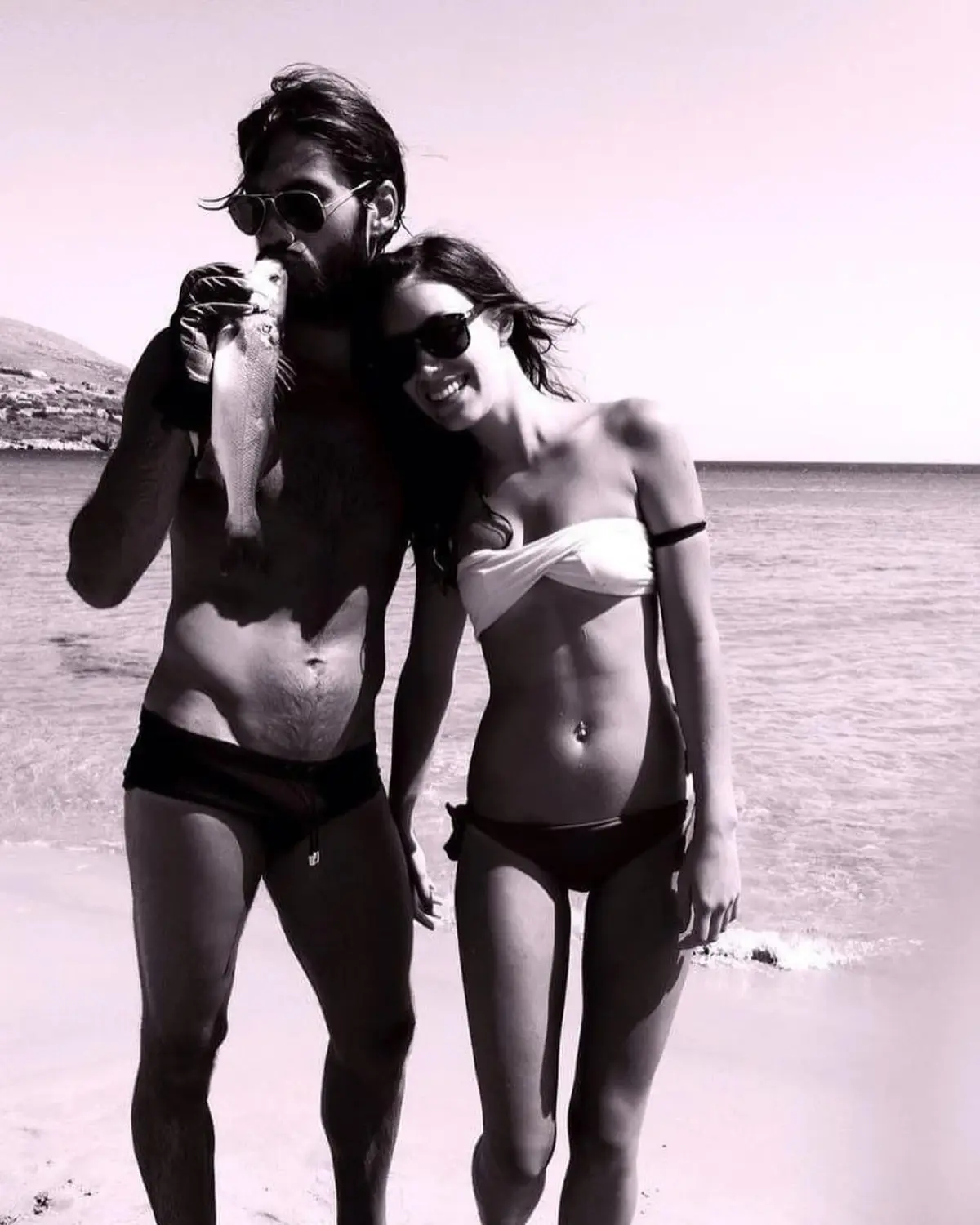 Ο Γιώργος Καράβας με την Ραφαέλα Ψαρρού