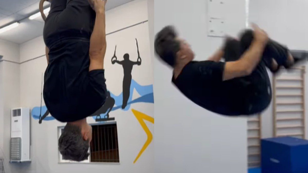 Σάκης Ρουβάς: Γυμνάστηκε με τον Πετρούνια και… «κατατρόπωσε» τους 20ρηδες! (Βίντεο)