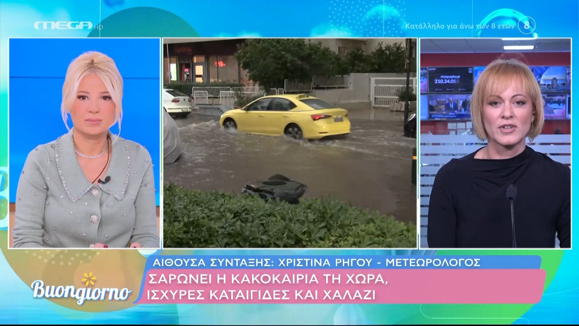 Σαρώνει η κακοκαιρία τη χώρα – Ισχυρές καταιγίδες και χαλάζι