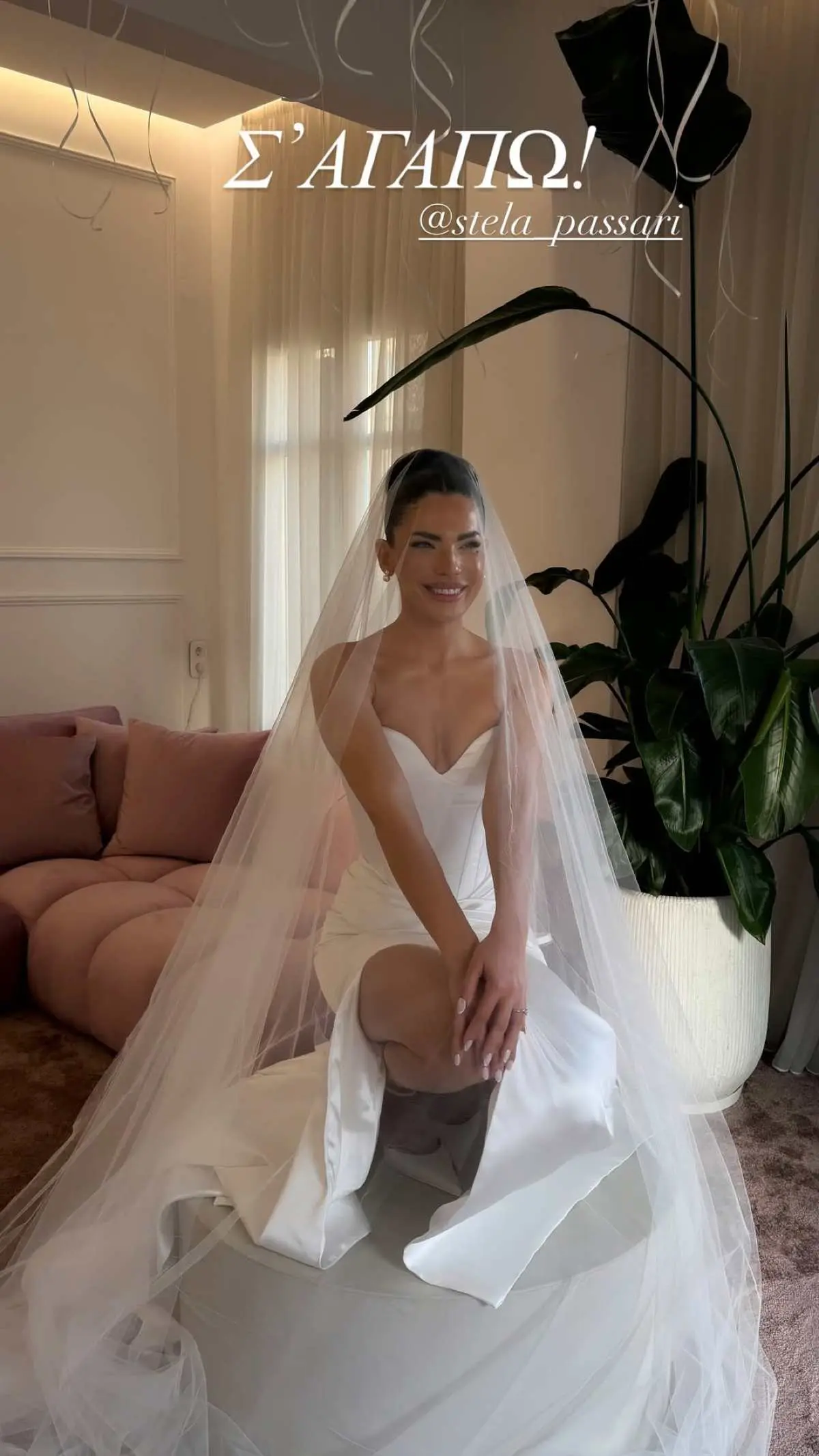Στέλλα Πάσσαρη: Ένωσε τη ζωή της με τον αγαπημένο της, Σωτήρη Αφεντάκη – Εικόνες και βίντεο 5 Ο γάμος της Στέλλας Πάσσαρη