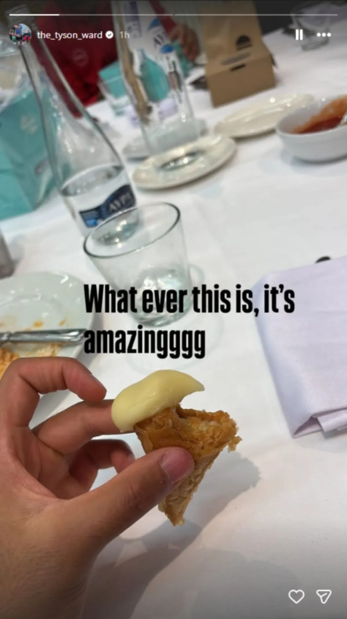 Ο Τάισον Γουόρντ γεύτηκε τρίγωνα Πανοράματος και έμεινε έκπληκτος