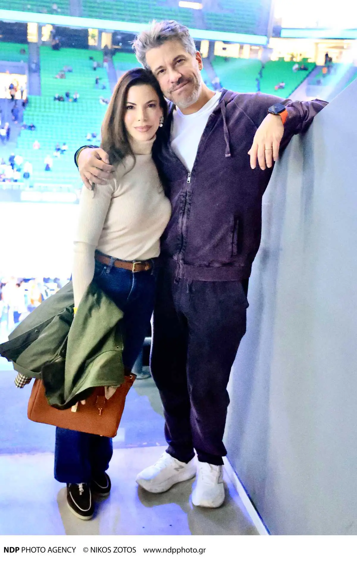 Ο Χάρης και η Αντελίνα Βαρθακούρη στο ΟΑΚΑ