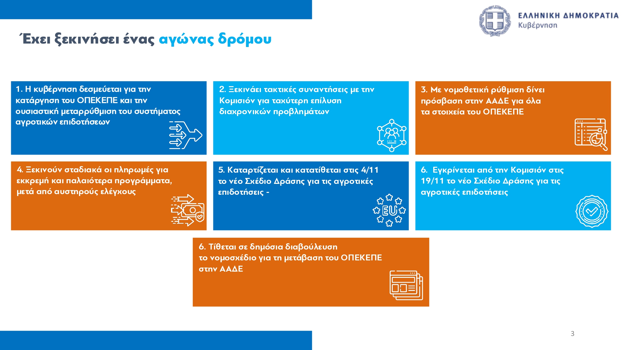 ΟΠΕΚΕΠΕ: Καταβολή προκαταβολής βασικής ενίσχυσης στους αγρότες αύριο – Ποιες αλλαγές φέρνει το νέο σύστημα επιδοτήσεων