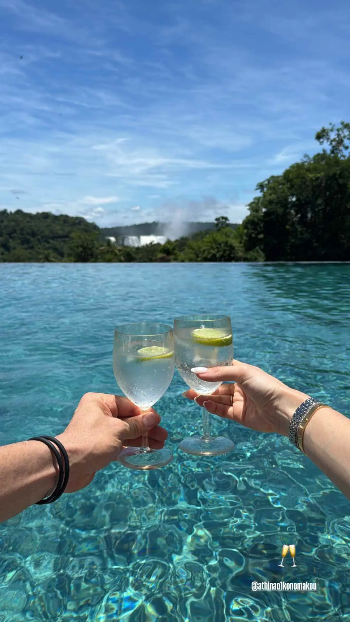 Οικονομάκου - Τσερέλα: Πρωτοχρονιά στην Αργεντινή για το ζευγάρι – Εικόνες από το ταξίδι τους