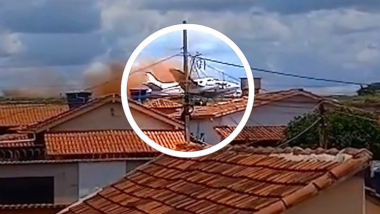 Αεροπλάνο πέφτει δίπλα σε σπίτια κατά την απογείωση