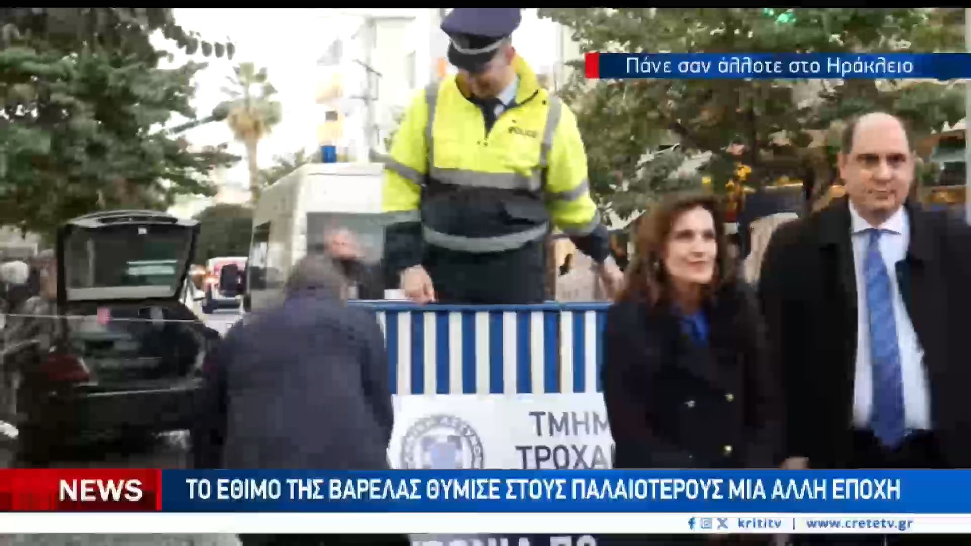 Αναβίωσε το έθιμο της βαρέλας στο κέντρο του Ηρακλείου