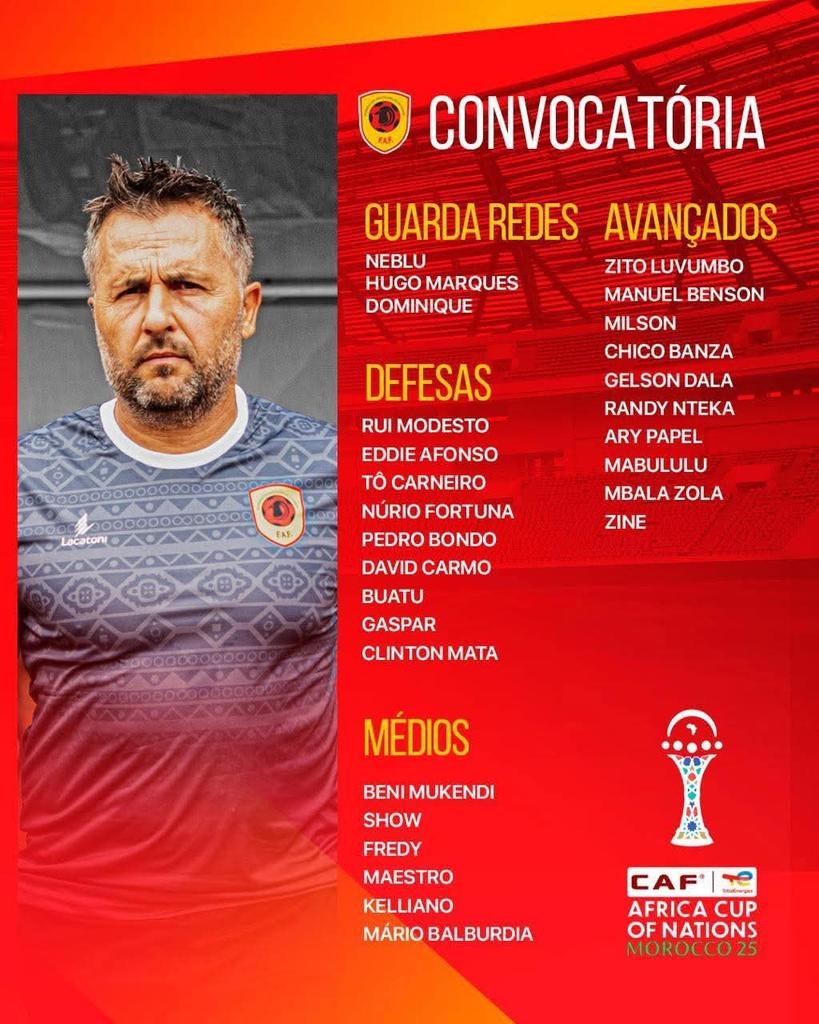 Η Ανγκόλα αποκαλύπτει την αποστολή για το Κύπελλο Εθνών Αφρικής με Ζίνι της ΑΕΚ και Φορτούνα του Βόλου 2 Η Ανγκόλα αποκαλύπτει την αποστολή για το Κύπελλο Εθνών Αφρικής με Ζίνι της ΑΕΚ και Φορτούνα του Βόλου