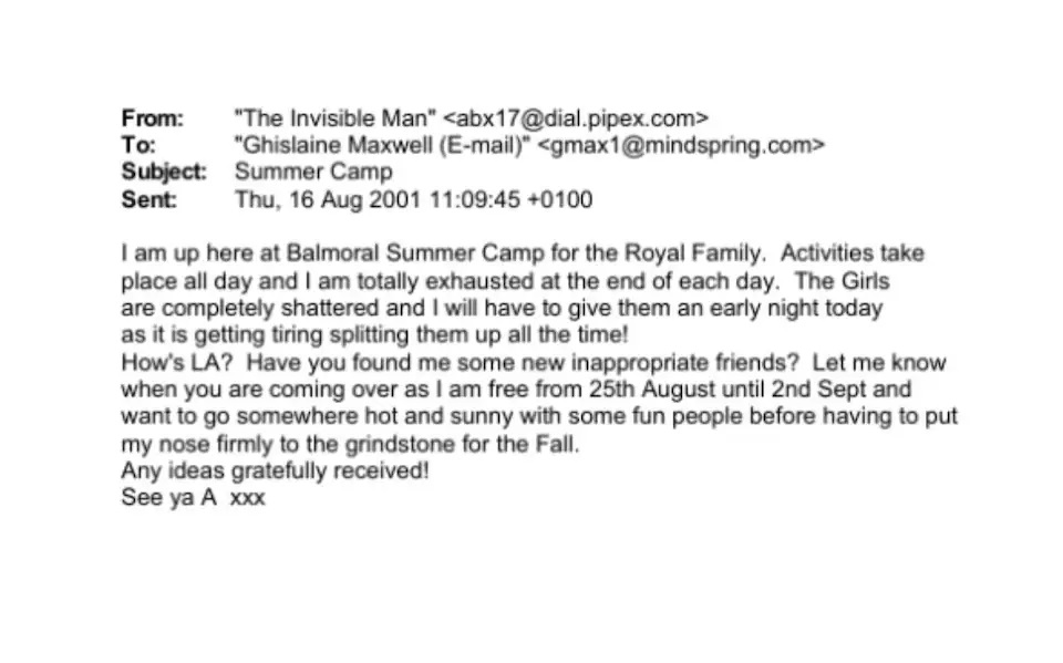 Έπσταϊν: Οι φρέσκες αποκαλύψεις που «καίνε» τον πρώην πρίγκιπα Άντριου – Το email από το Μπαλμόραλ στη Μάξγουελ για να βρει «ακατάλληλους γνωστούς»