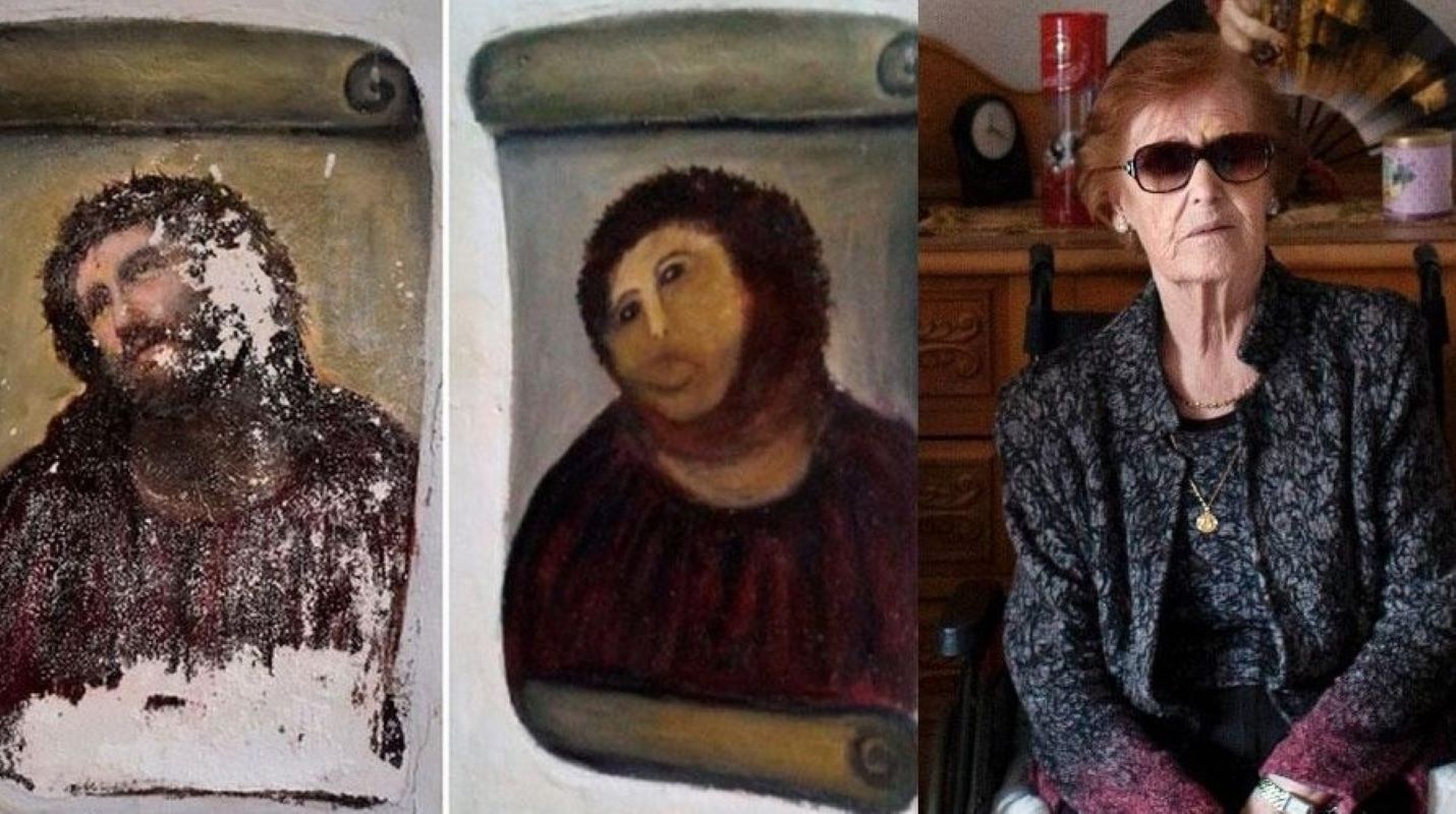 Ισπανία: Απεβίωσε η γυναίκα που έγινε γνωστή για την αποτυχημένη «αποκατάσταση» εικόνας του Ιησού
