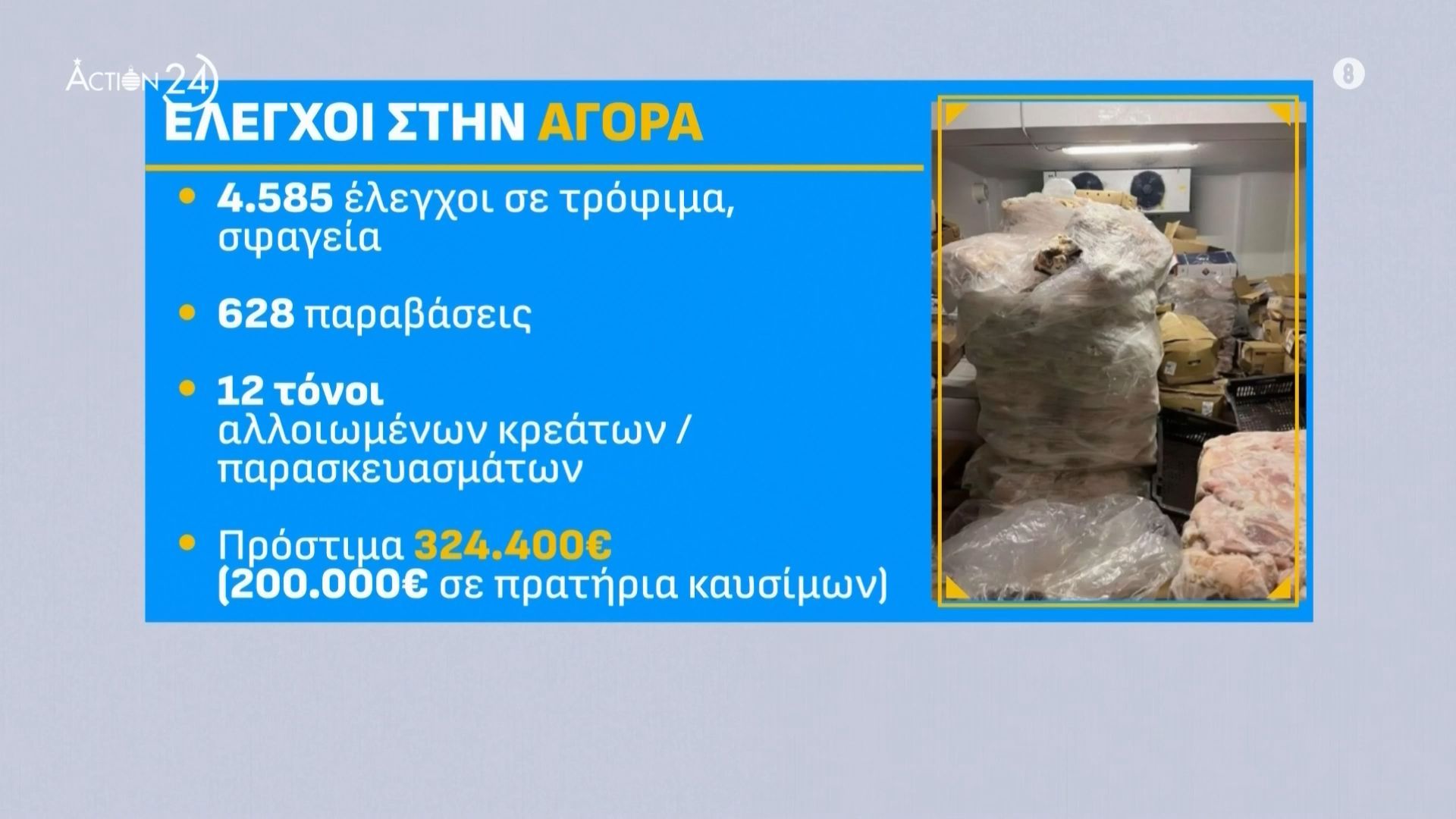Κατασχέθηκαν 12 τόνοι επικίνδυνων τροφίμων λίγο πριν καταλήξουν στο γιορτινό τραπέζι