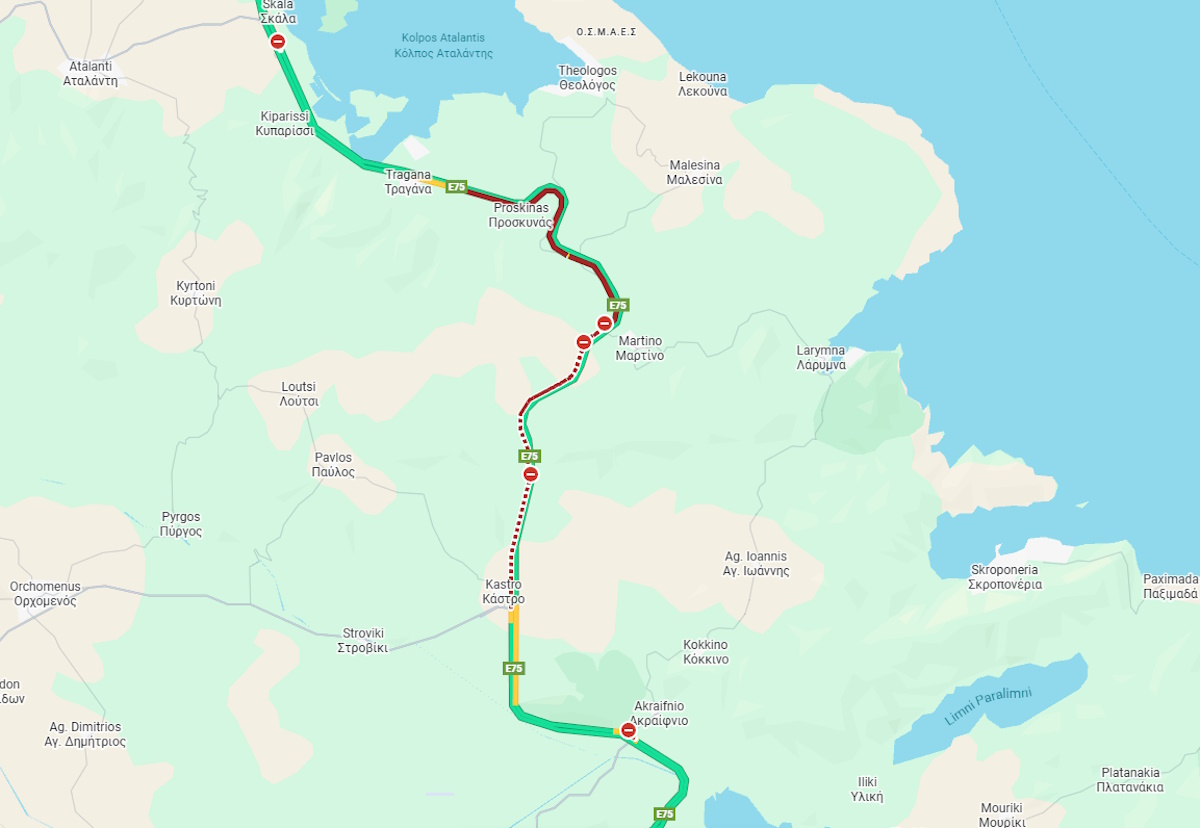 Κυκλοφοριακό χάος: Ουρές χιλιομέτρων στη Βοιωτία λόγω αγροτικών μπλόκων 6 Κίνηση