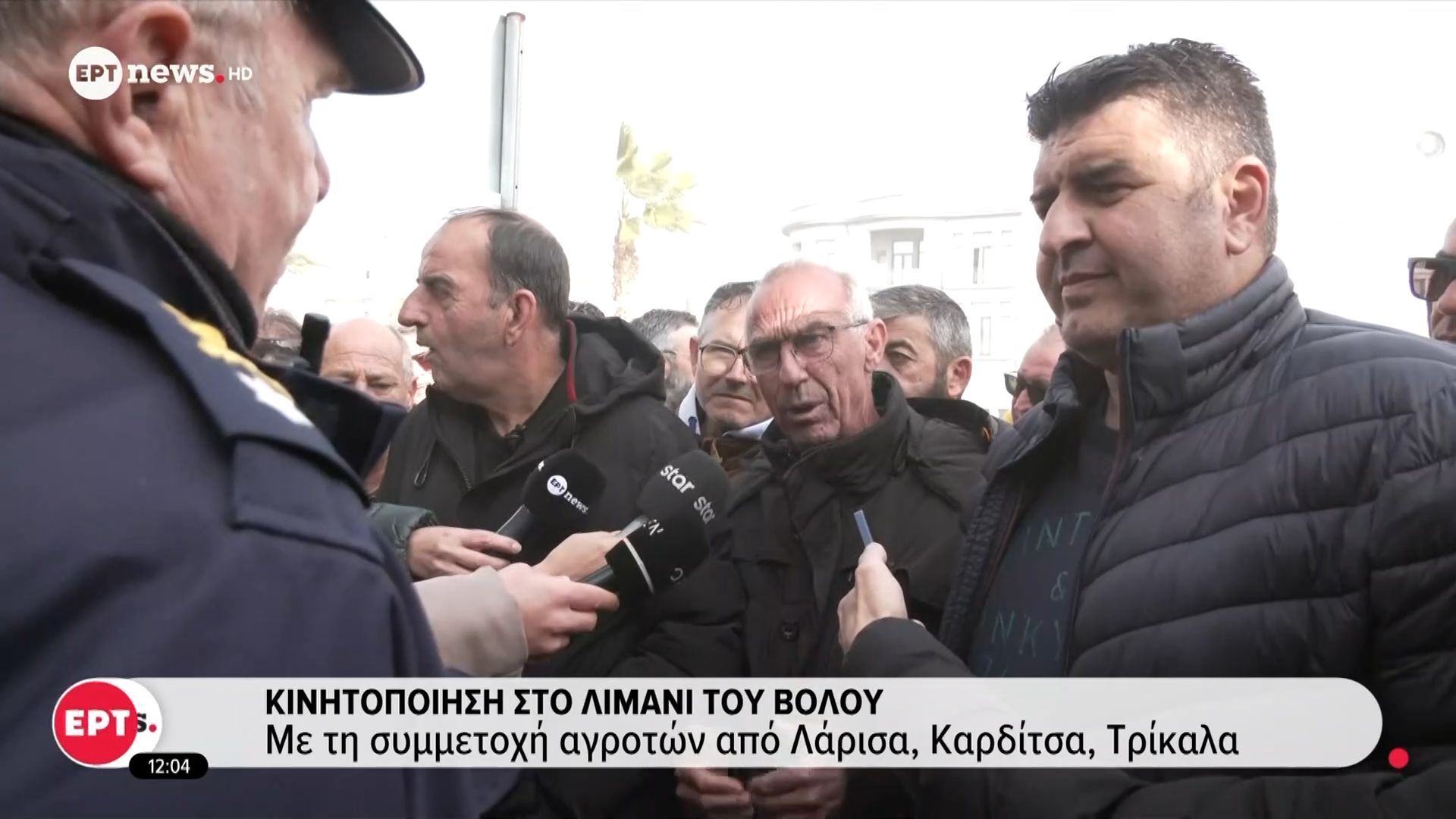 Κινητοποίηση στο λιμάνι του Βόλου: Με τη συμμετοχή αγροτών από Λάρισα, Καρδίτσα, Τρίκαλα