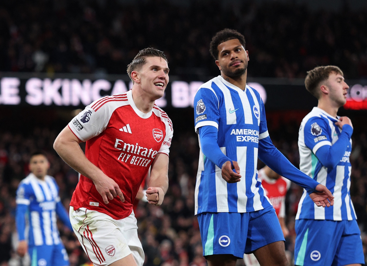 Άρσεναλ – Μπράιτον 2-1: Ακλόνητη στην κορυφή της Premier League η ομάδα του Αρτέτα