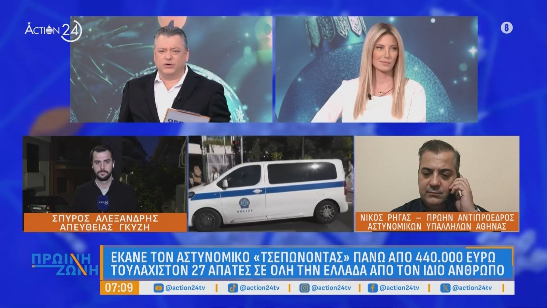 Παρίστανε τον αστυνομικό και έκλεψε πάνω από 440.000 ευρώ – Διέπραξε τουλάχιστον 27 απάτες σε όλη την Ελλάδα