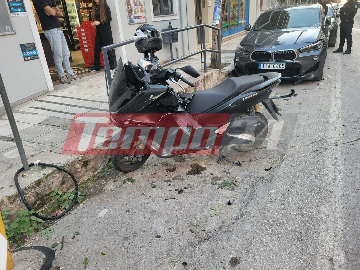 Πάτρα: Μηχανόβιος τραυματίστηκε σε σύγκρουση με διανομέα – Έχασε τον έλεγχο και προσέκρουσε σε σταθμευμένο αυτοκίνητο 6 Πάτρα