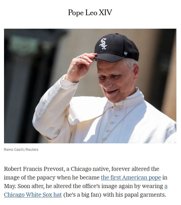 Πάπας Λέων: Στη λίστα της Vogue και των ΝΥΤ με τους πιο στυλάτους ανθρώπους για το 2025 – Το καπέλο που τον ανέδειξε σε fashion icon