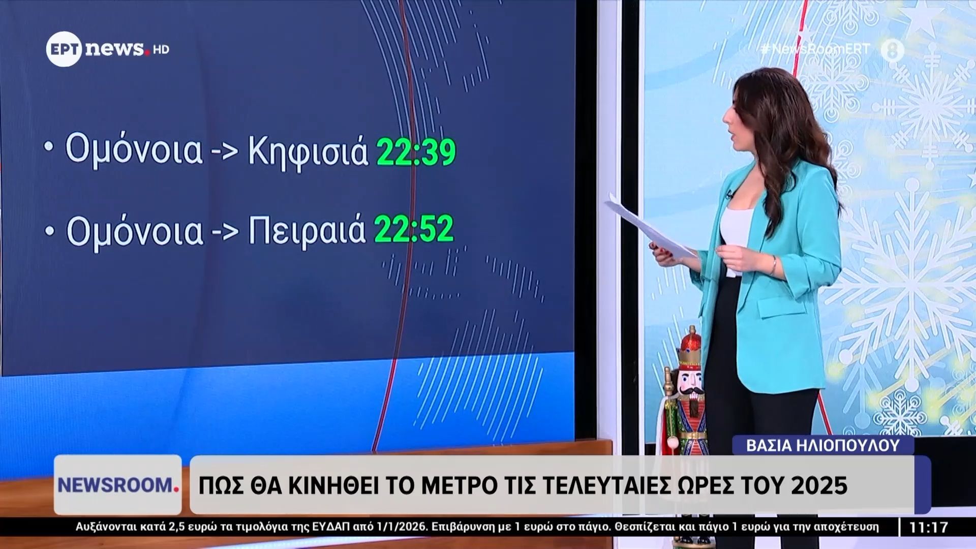Πώς θα κινηθεί το μετρό τις τελευταίες ώρες του 2025