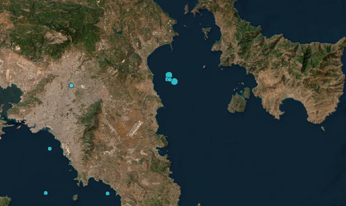 Διπλός σεισμός 2,9 και 2,7 Ρίχτερ ανοικτά της Ραφήνας, έγινε αισθητός στην Αττική