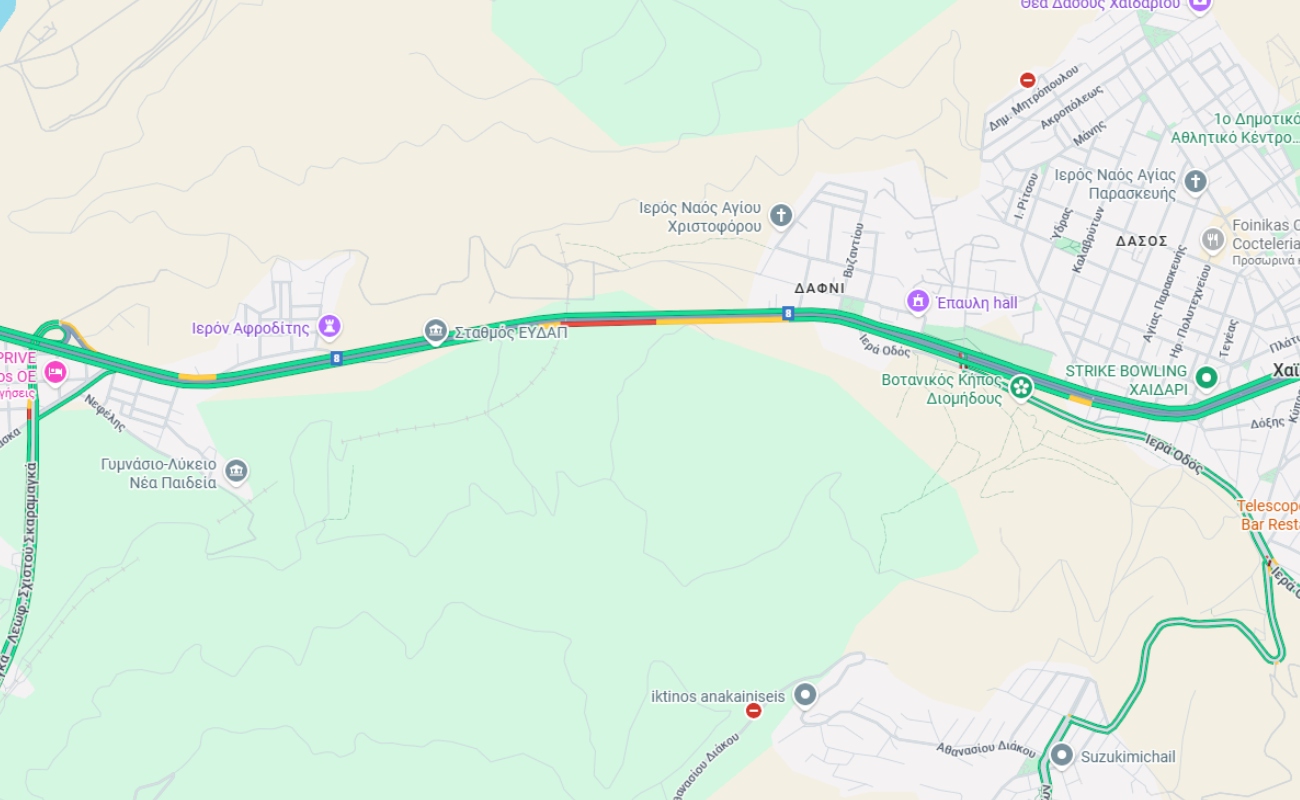 Λεωφόρος Αθηνών: Κατολισθήσεις στο ρεύμα προς κέντρο – Κλειστές 2 λωρίδες στο Χαϊδάρι