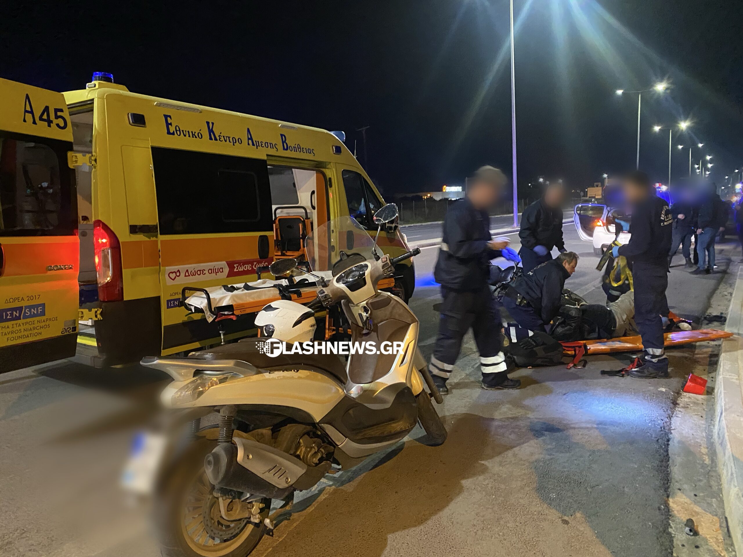 Σοβαρό τροχαίο με εγκατάλειψη στα Χανιά: Τραυματίστηκε οδηγός μηχανής 4 Τροχαίο με εγκατάλειψη στα Χανιά