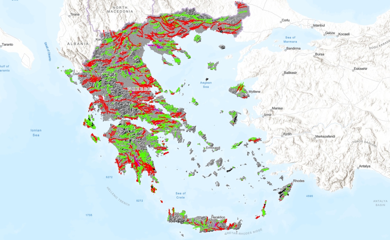 Εξερευνήστε τον πρωτοποριακό σεισμικό χάρτη της χώρας: Εντοπίστηκαν περισσότερα από 3.800 ίχνη ρηγμάτων – Τα 2.000 παραμένουν ενεργά 3 Χάρτης