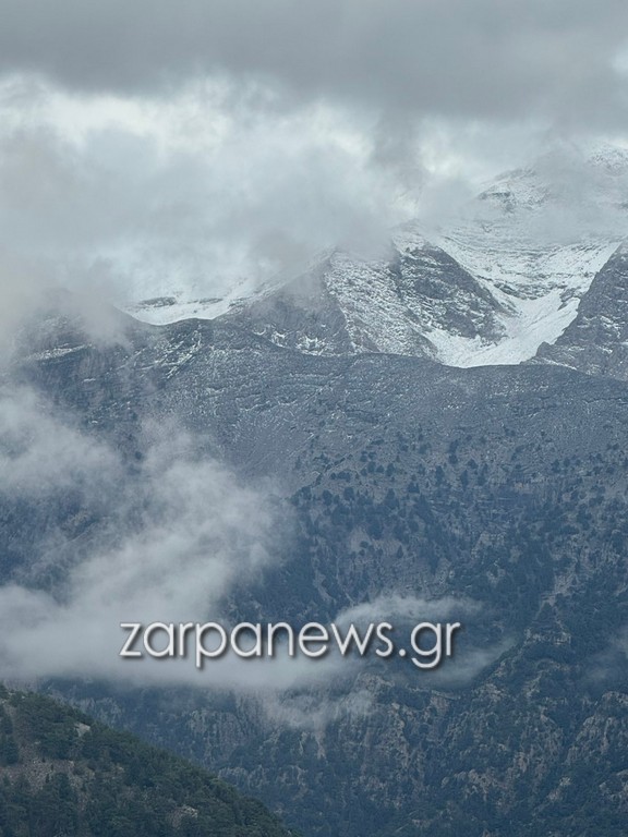 Ο Ομαλός «ντύθηκε» στα λευκά – Μαγευτικές εικόνες από τα κρητικά βουνά 3 Χιόνια Ομαλός