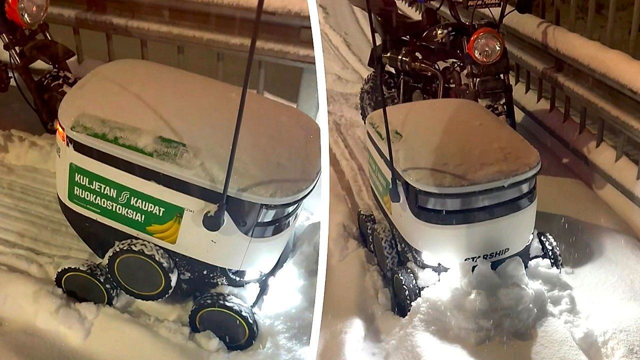 Ρομποτικός-ντελιβεράς-πολεμά-το-χιόνι