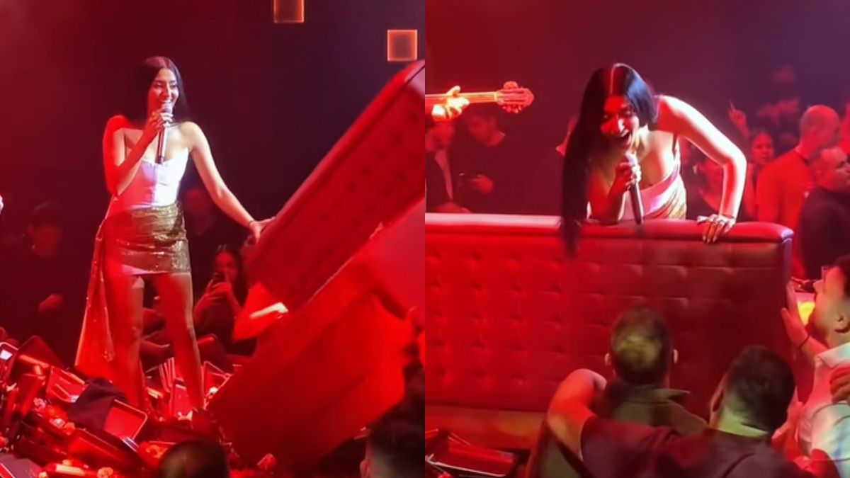 Αναστασία: Καναπές εκτοξεύθηκε στην πίστα ενώ τραγουδούσε (Βίντεο)