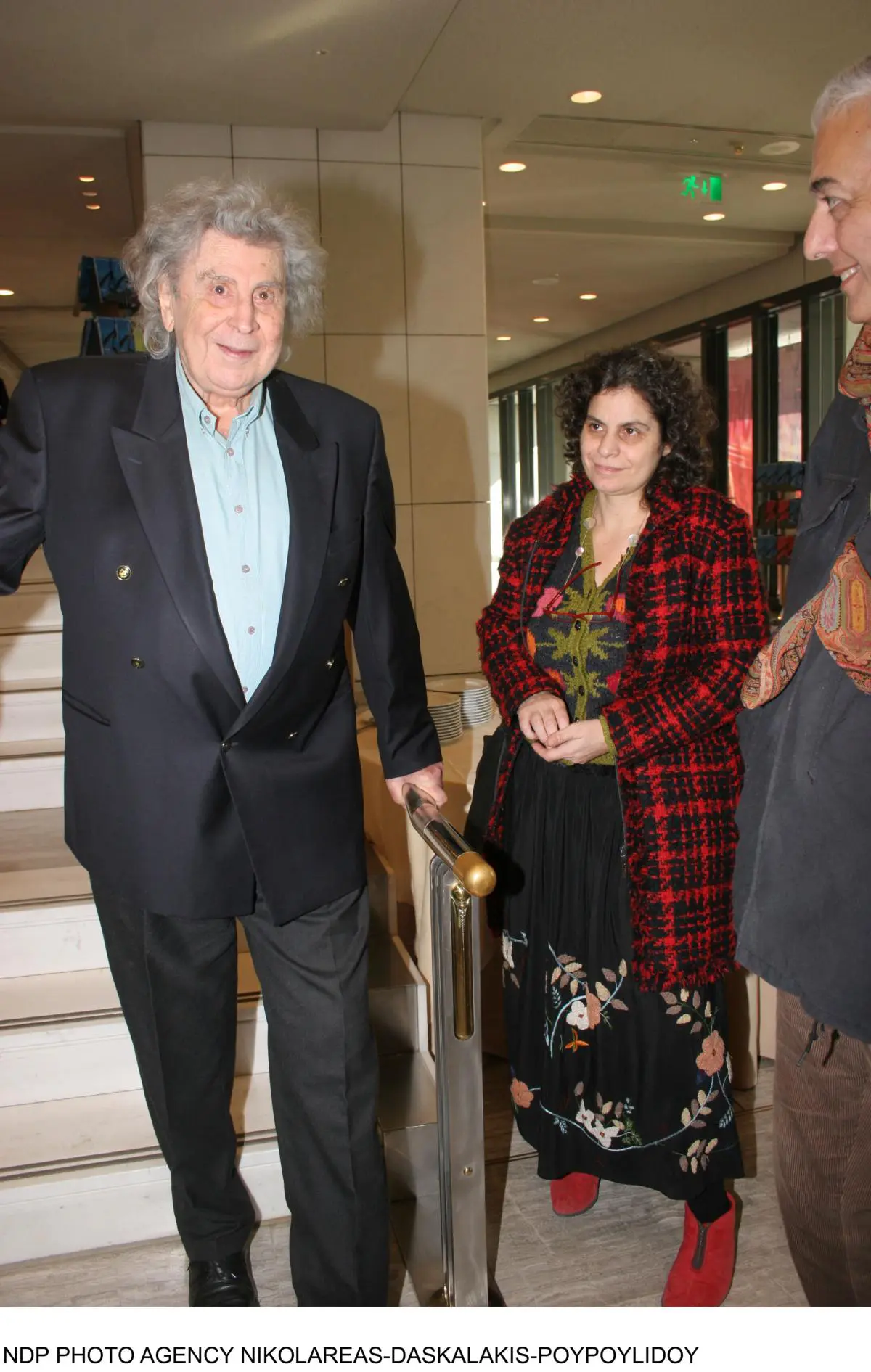 Ο Μίκης Θεοδωράκης με την κόρη του, Μαργαρίτα