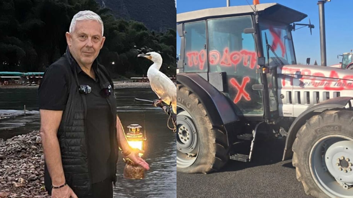 Τάσος Δούσης για τον βανδαλισμό στο μπλόκο της Νίκαιας: «Οι τραμπούκοι αγροτών είναι αληταράδες και πρέπει να τιμωρηθούν»