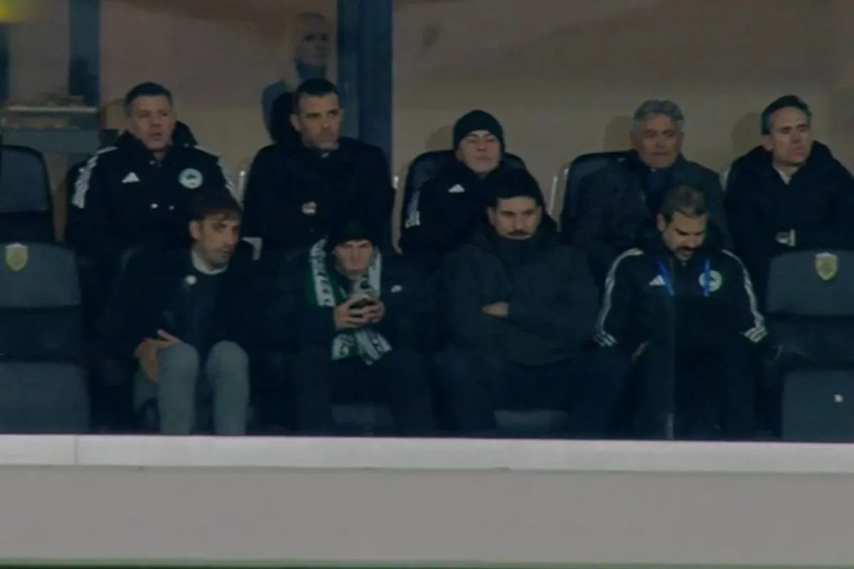 Ο Σαντίνο Αντίνο και ο Γιάννης Αλαφούζος στην Opap Arena για το ΑΕΚ – Παναθηναϊκός