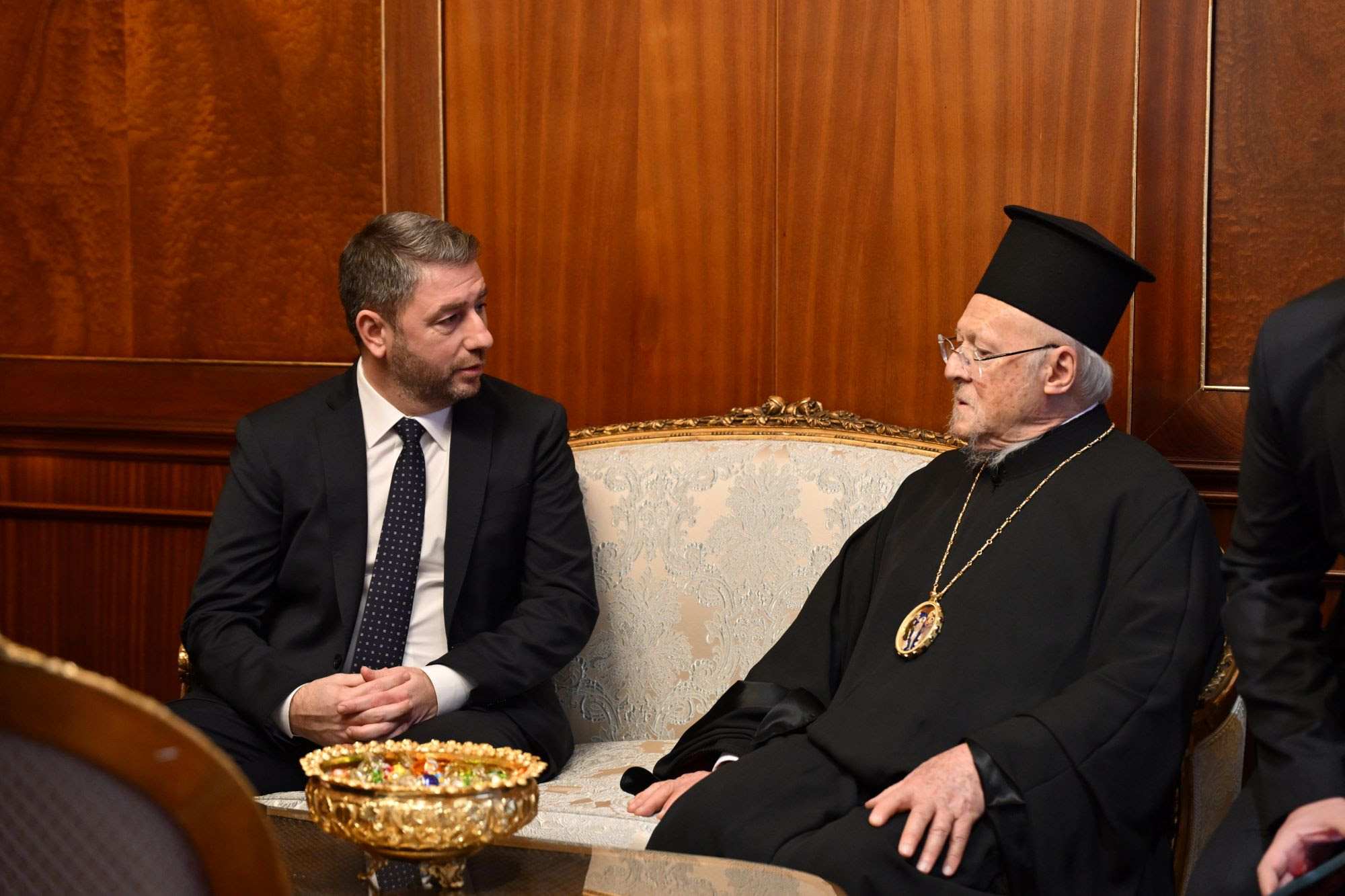 Ανδρουλάκης προς Βαρθολομαίο: Κάθε συνάντηση μαζί σας αποτελεί μάθημα ανθρωπιάς, ενσυναίσθησης, σοφίας και διορατικότητας