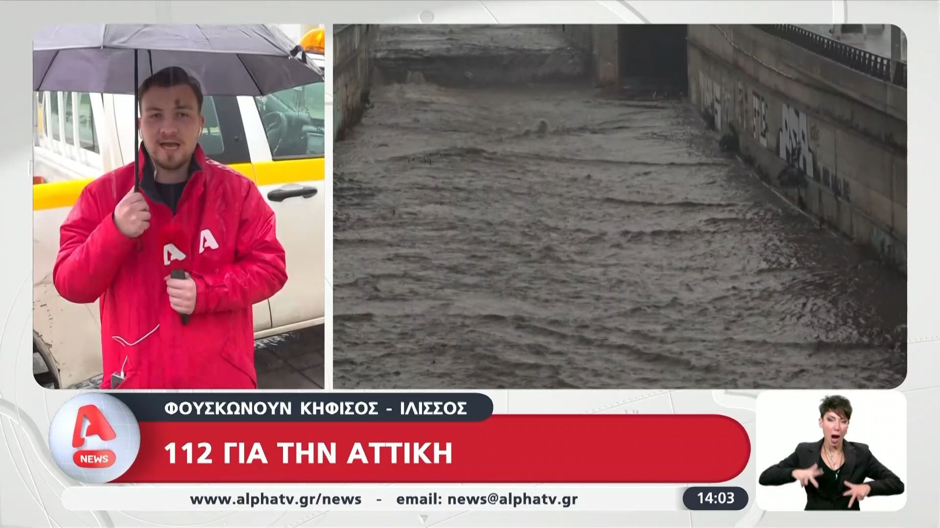 Φουσκώνουν Κηφισός και Ιλισσός