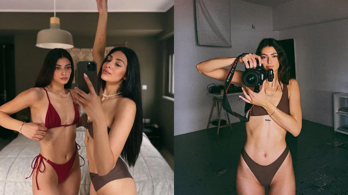 Η Γιώτα με την αδερφή της 