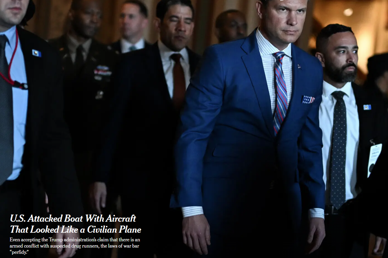 New York Times: Οι ΗΠΑ αξιοποίησαν αεροσκάφος με πολιτικό καμουφλάζ στο αρχικό χτύπημα κατά υποτιθέμενων διακινητών ναρκωτικών