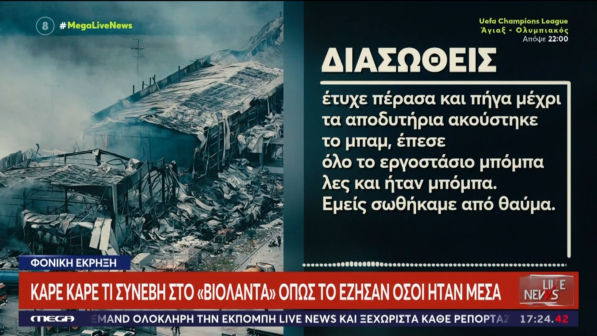 Καρέ καρέ τι συνέβη στο «Βιολάντα» όπως το έζησαν όσοι ήταν μέσα