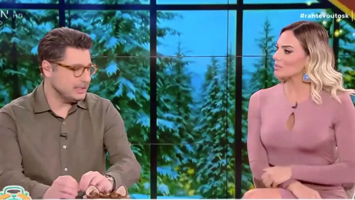 Ο Λάμπρος Κωνσταντάρας και η Ιωάννα Μαλέσκου