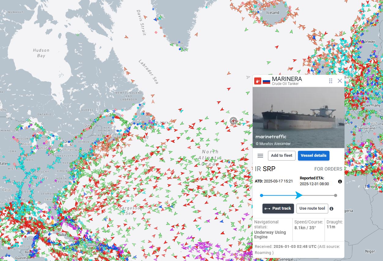 Κλιμάκωση ΗΠΑ – Ρωσίας στον Ατλαντικό: Δεξαμενόπλοιο υπό κυρώσεις προκαλεί σύγκρουση υπερδυνάμεων