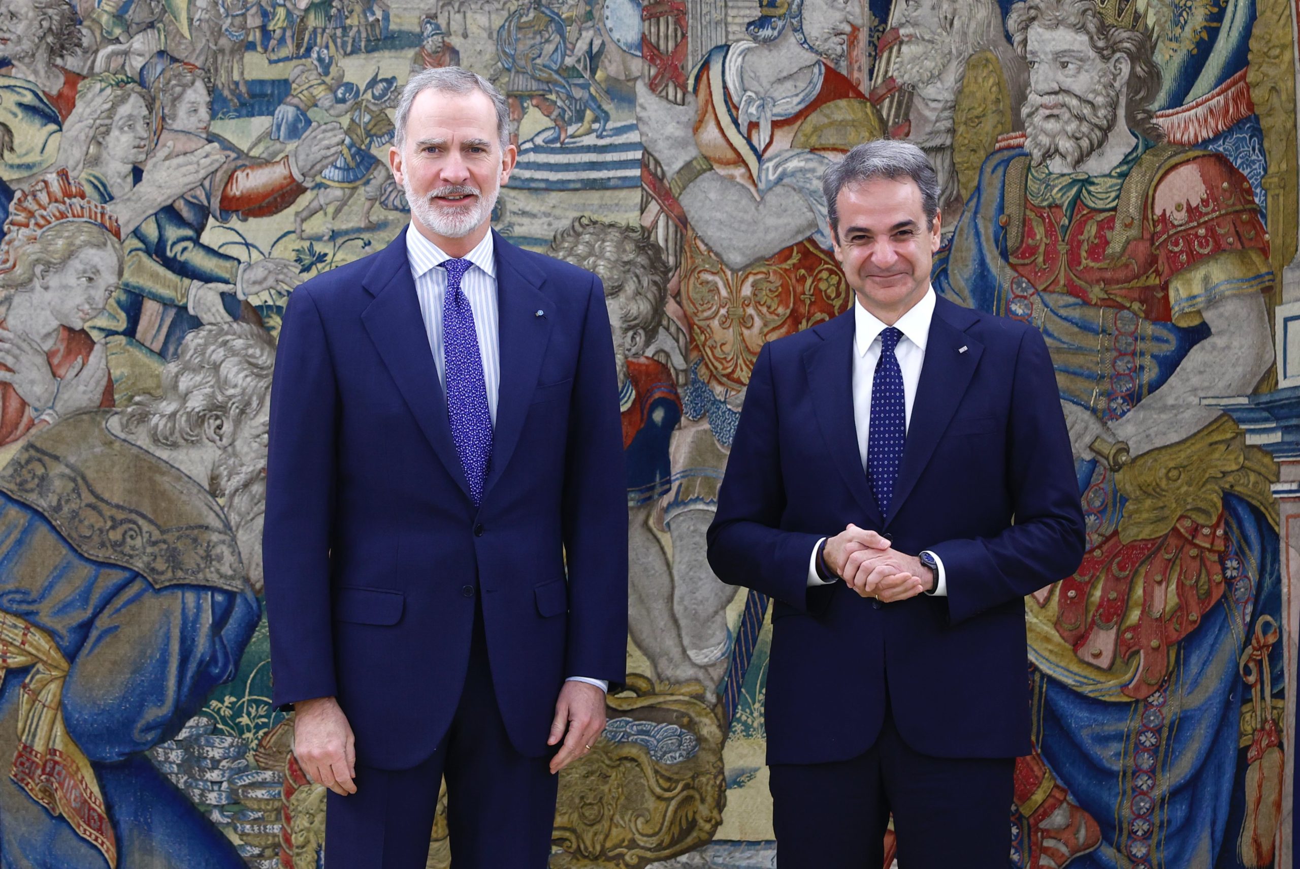 Ο Κυριάκος Μητσοτάκης συναντήθηκε με τον Βασιλιά Φελίπε