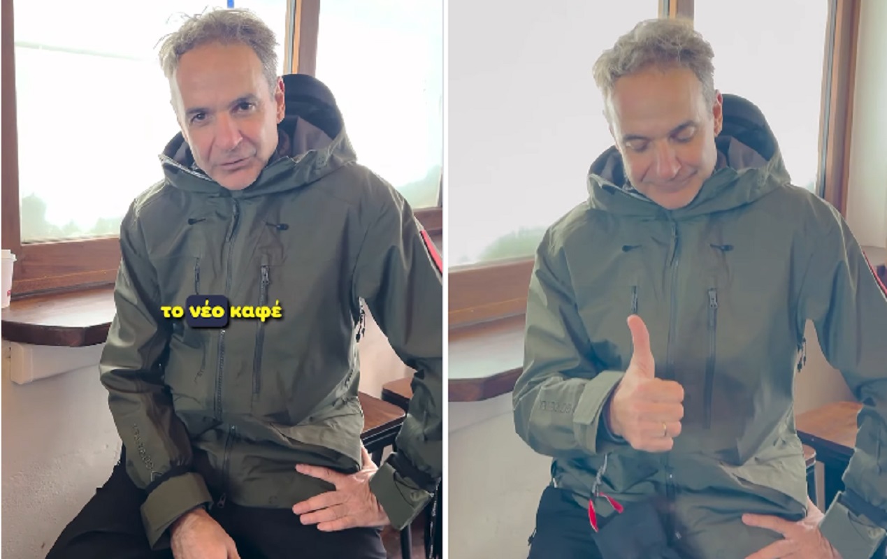 Κυριάκος Μητσοτάκης: Μας παρουσιάζει το καφέ του χιονοδρομικού στα Καλάβρυτα – «Διαθέτει και σόμπα» – ΒΙΝΤΕΟ