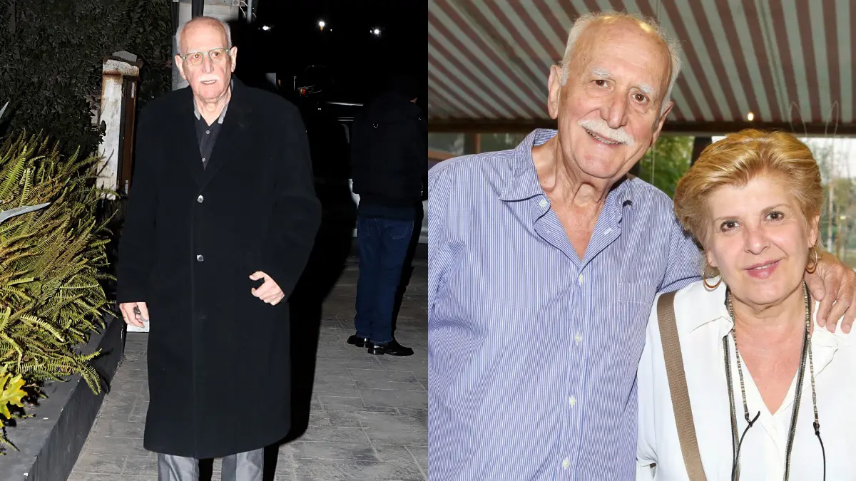 Αποχαιρετισμός Γιώργου Παπαδάκη: Η σύζυγός του, Τίνα, συνοδευόμενη από τα παιδιά της 2 Παπαδάκης σύζυγος