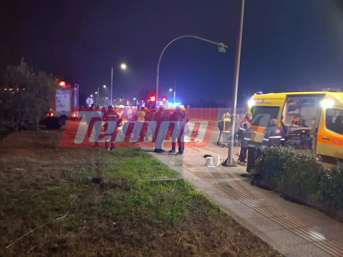 Πάτρα: Δύο νέοι χάνουν τη ζωή τους σε τροχαίο δυστύχημα