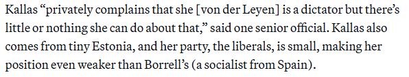 ΕΕ: «Αυταρχική» η Φον ντερ Λάιεν για την Κάγια Κάλας – Τι αποκάλυψε Ευρωπαίος αξιωματούχος στο Politico
