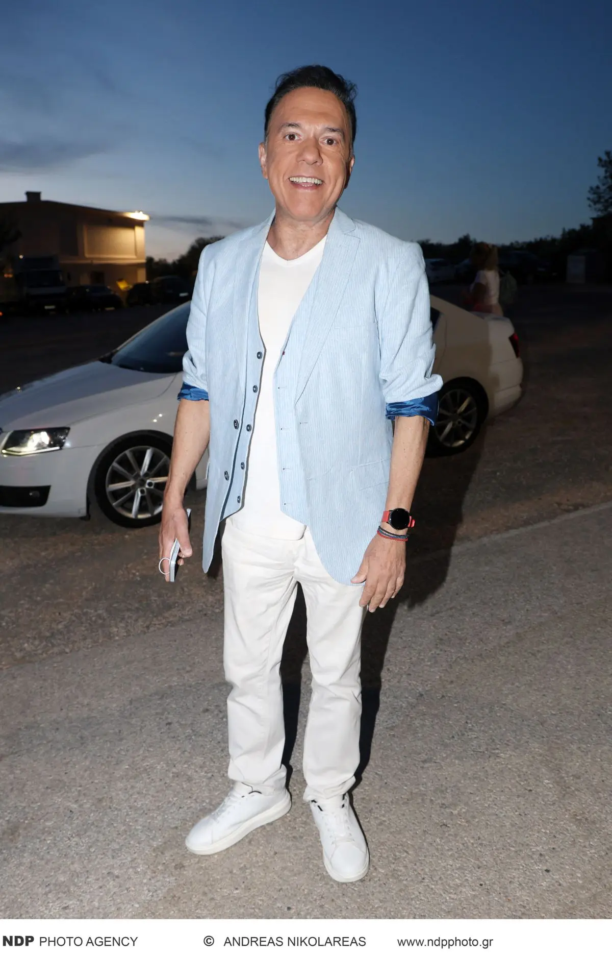 Ο Ποσειδώνας Γιαννόπουλος στη βάπτιση της κόρης της Ιωάννας Μαλέσκου