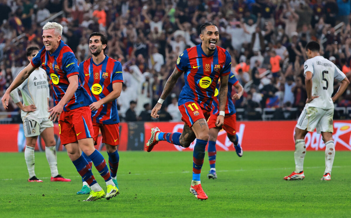 Μπαρτσελόνα – Ρεάλ Μαδρίτης 3-2: Ο Ραφίνια χάρισε στους Καταλανούς το Ισπανικό Super Cup