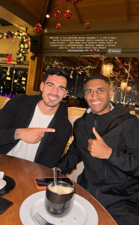 Παναθηναϊκός: Ο Σόουζα της Κηφισιάς αποχαιρετά τον Τετέ στα μέσα κοινωνικής δικτύωσης 2 Παναθηναϊκός: Ο Σόουζα της Κηφισιάς αποχαιρετά τον Τετέ στα μέσα κοινωνικής δικτύωσης