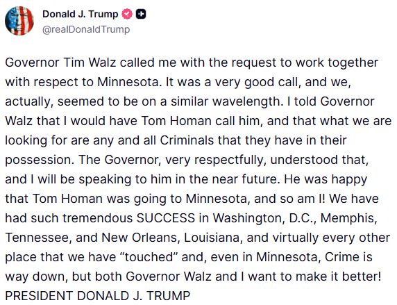 Μινεάπολη: Ο Τραμπ αναθεωρεί τη λειτουργία της ICE – Νέα ηγεσία και απομάκρυνση πρακτόρων από τις οδούς