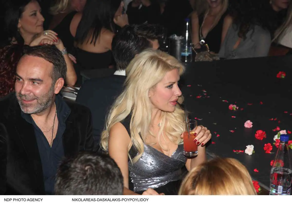 Ο Γρηγόρης Γκουντάρας με την Ελένη Μενεγάκη