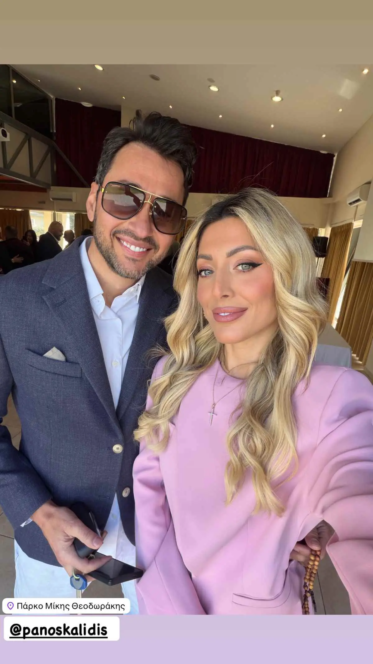 Λεάννα Μάρκογλου: Ένωσε με γάμο τον αδελφό της, Γιώργο – Εικόνες 8 Η Λεάννα Μάρκογλου με τον Πάνο Καλίδη