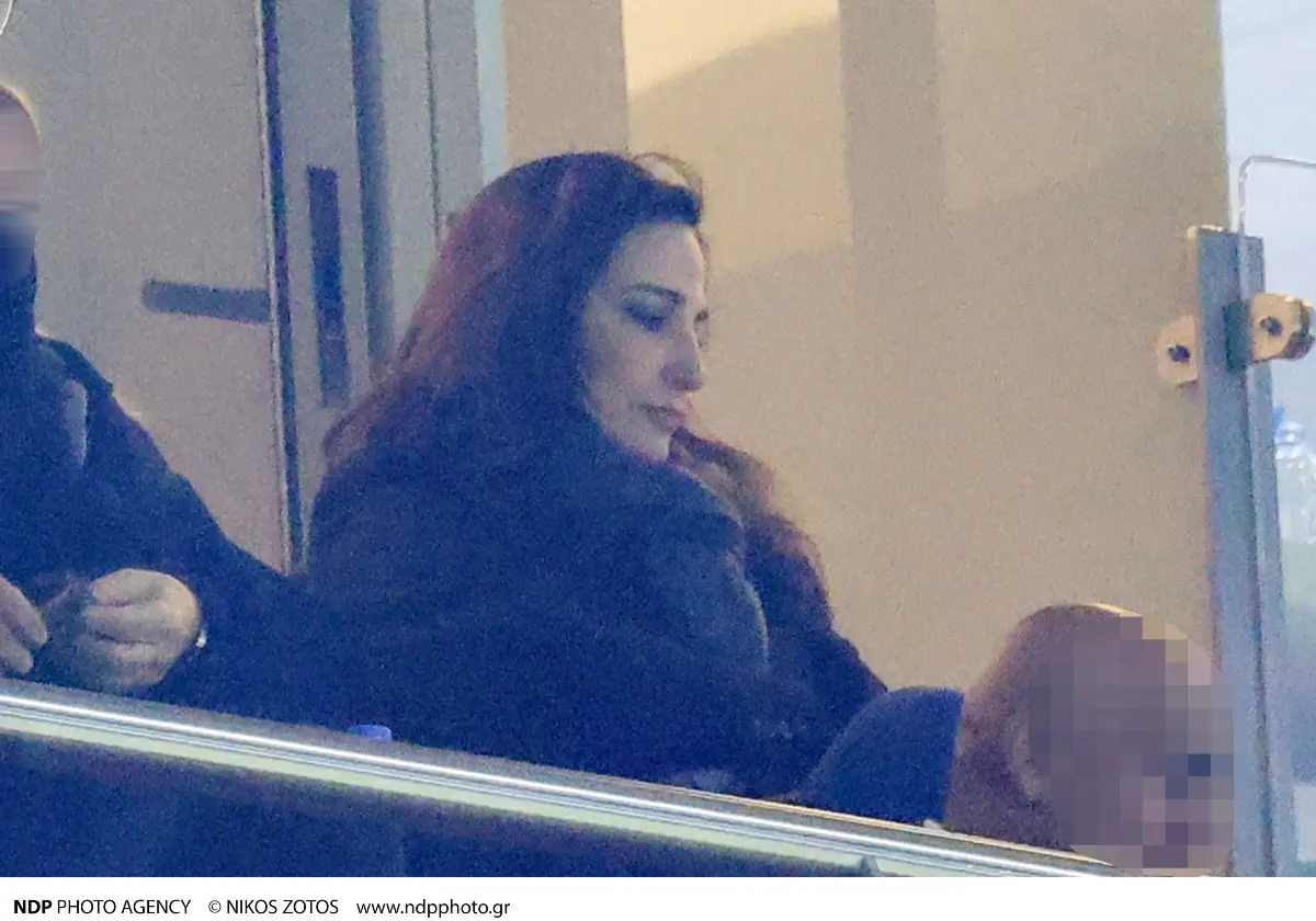 Δώρα Αναγνωστοπούλου στο γήπεδο